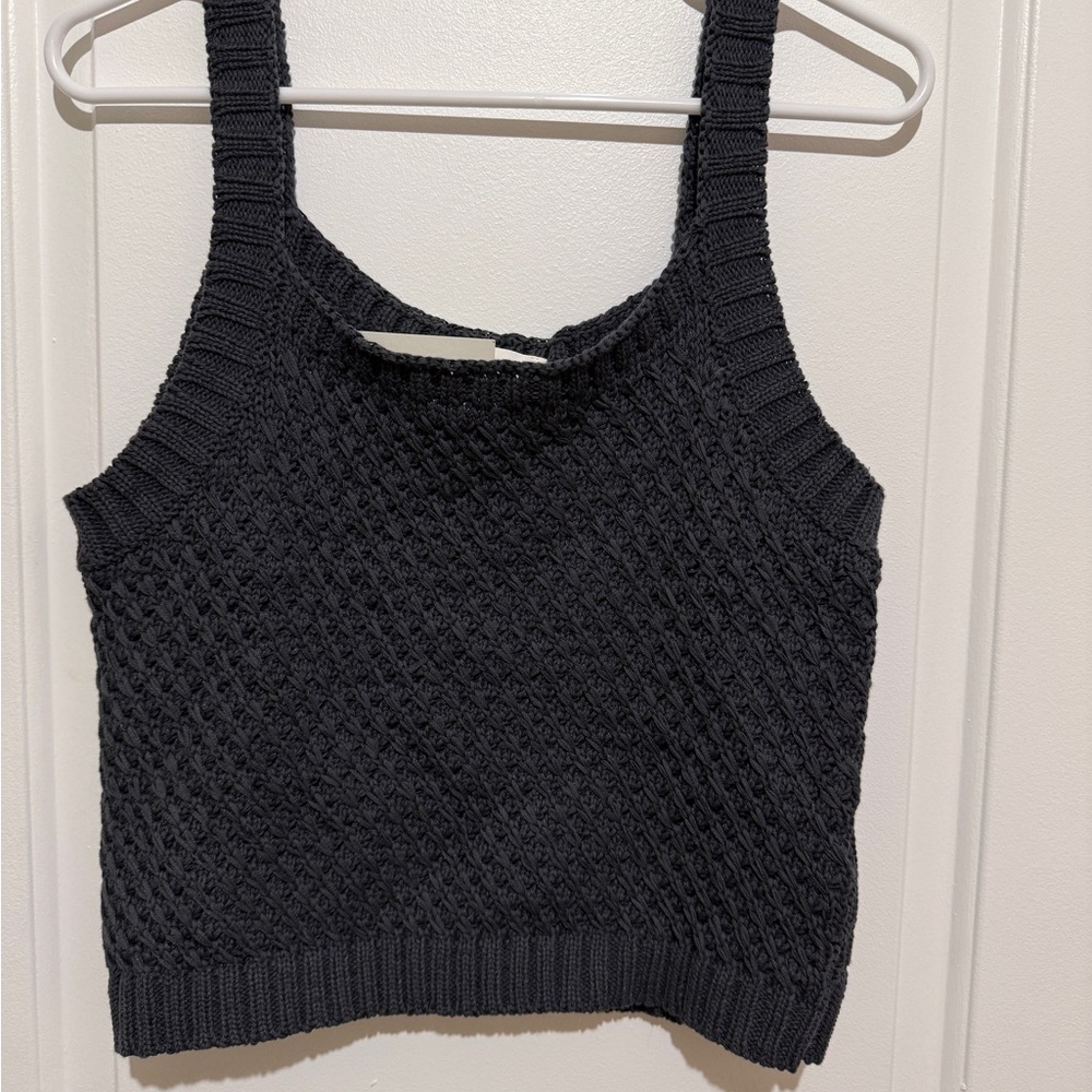 Bohme Black Knit Crop Top